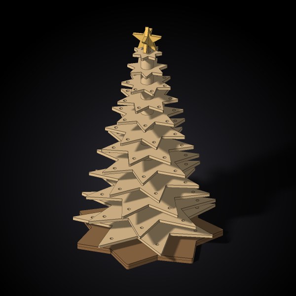 A golden-angle Christmas tree
