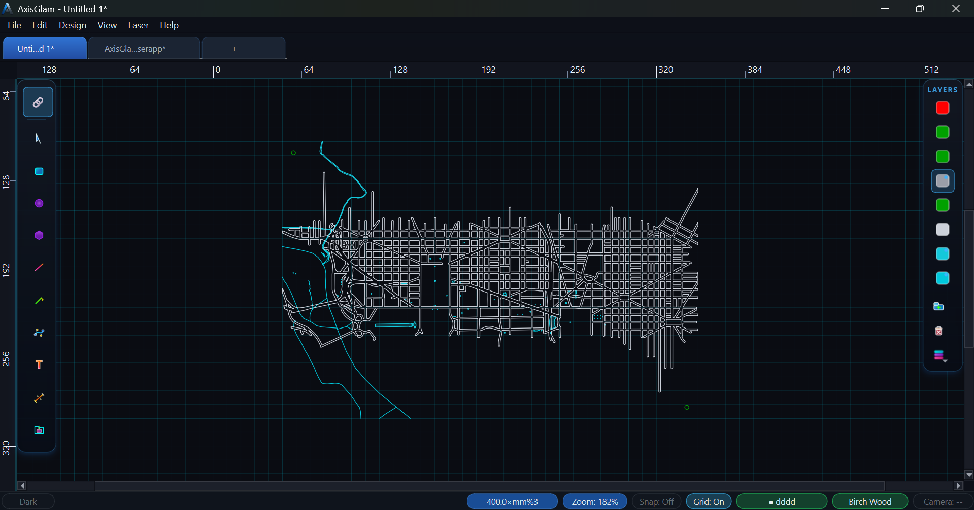 3D topographic map generator from real elevation data